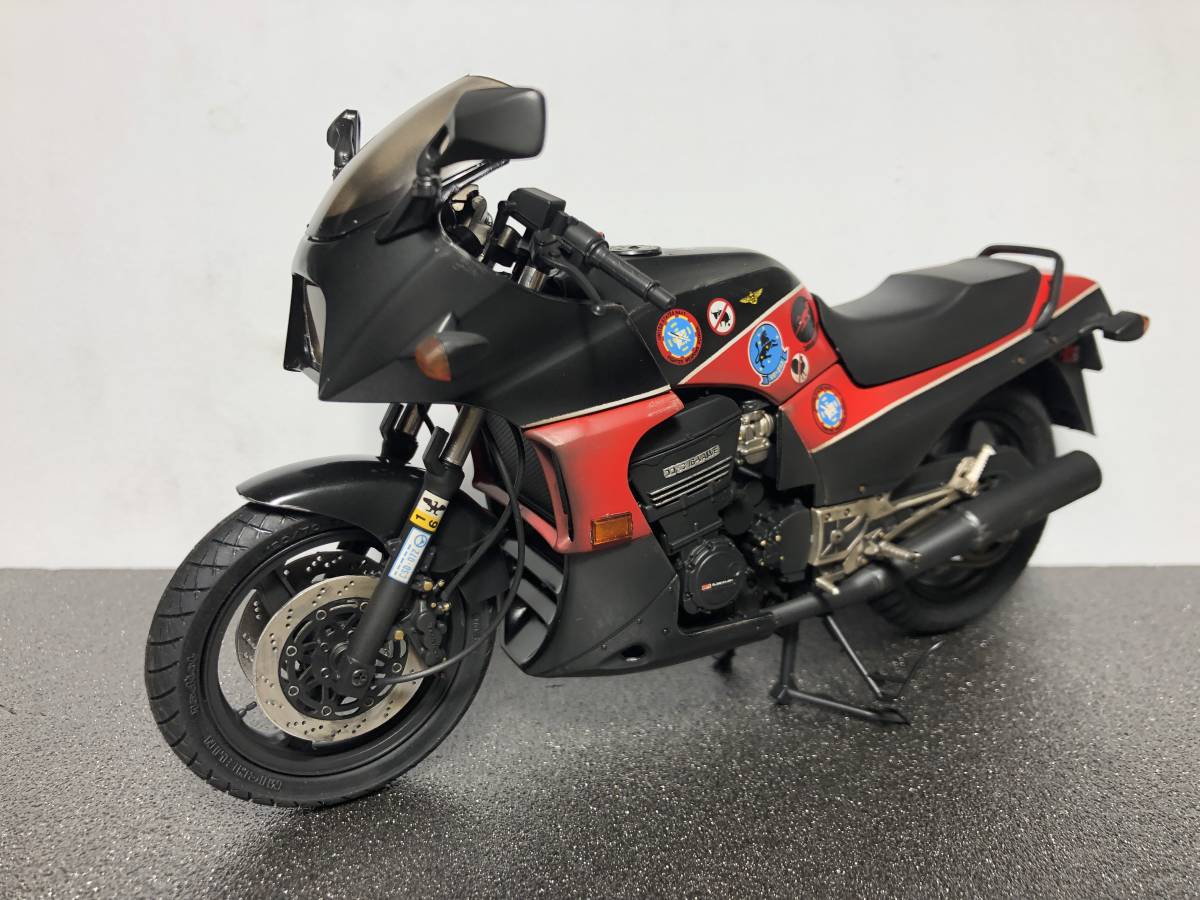  1/12 カワサキ　GPZ900R トップガン　マーヴェリック ウェザリング仕様　塗装完成品　TOP GUN アオシマ_画像6