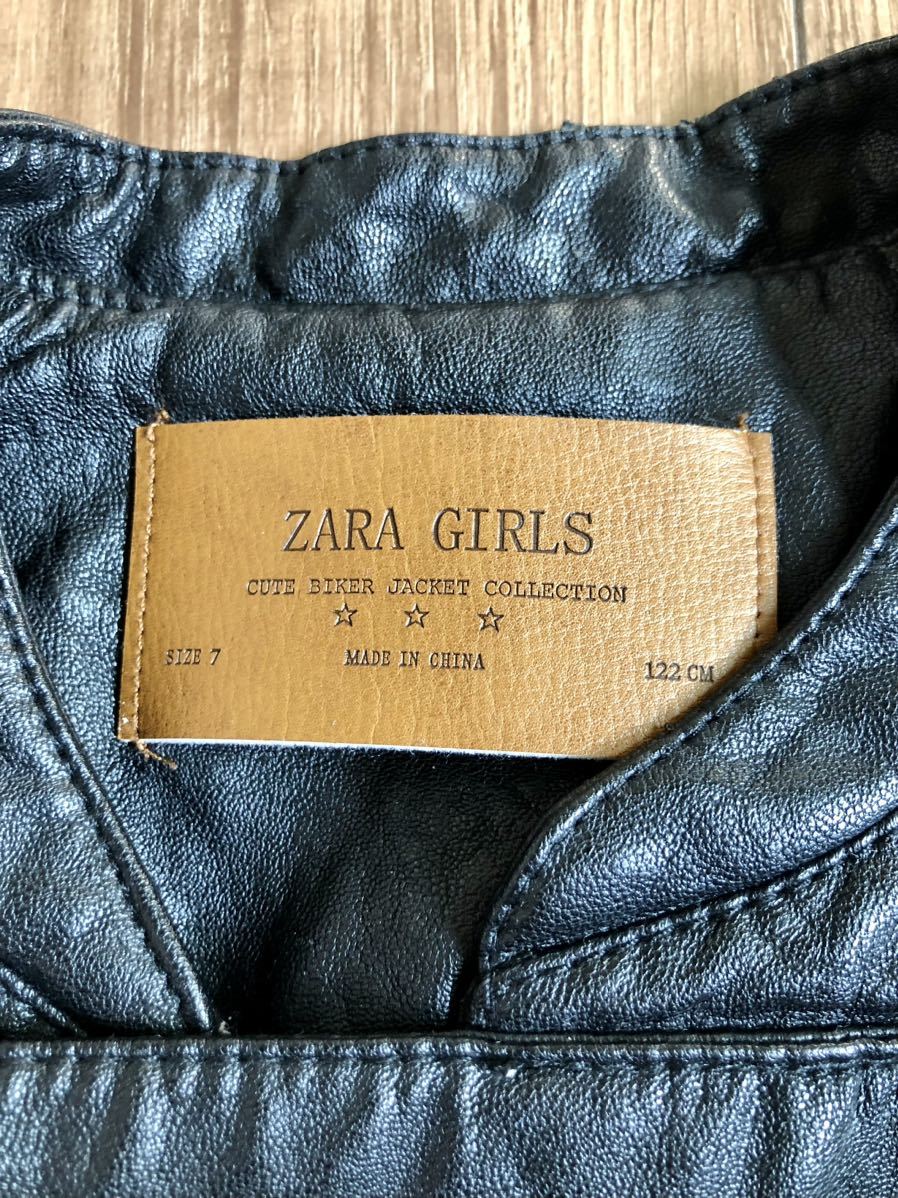 Zara Girls  кожа  пиджак 　120 ZARA ...