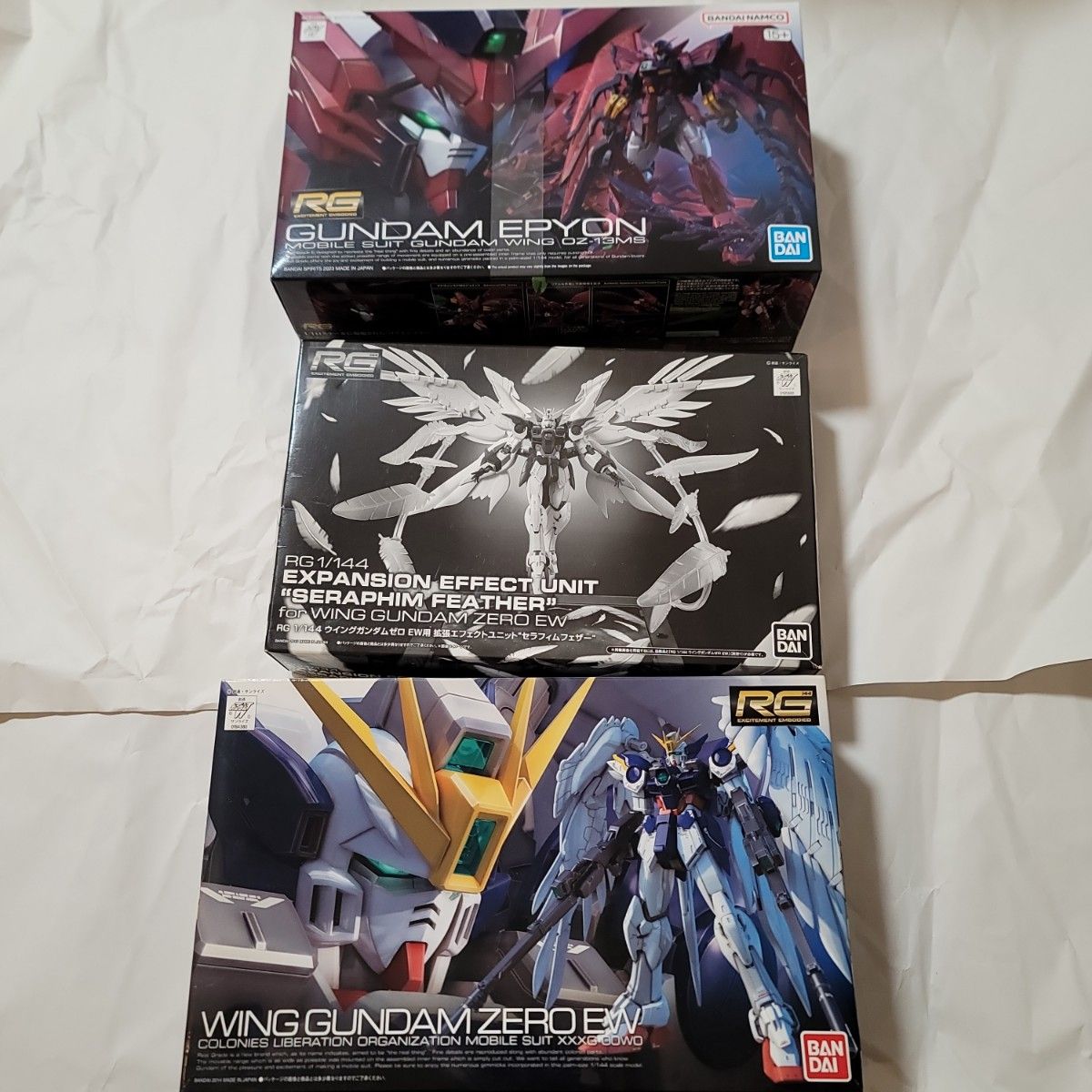 RG ガンプラ 未組立 3点セット ウイングガンダムゼロEW