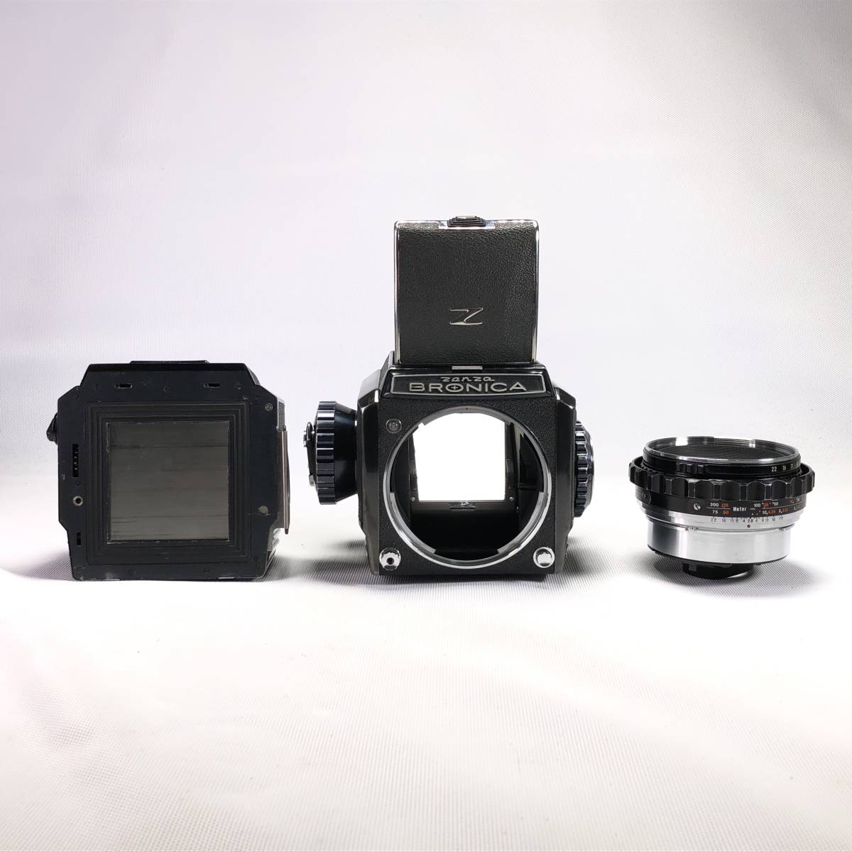 ZENZA BRONICA S2 + NIKKOR-P 75mm F2.8 ゼンザブロニカ フィルム 中判 カメラ 並品 ヱOA4g_画像2