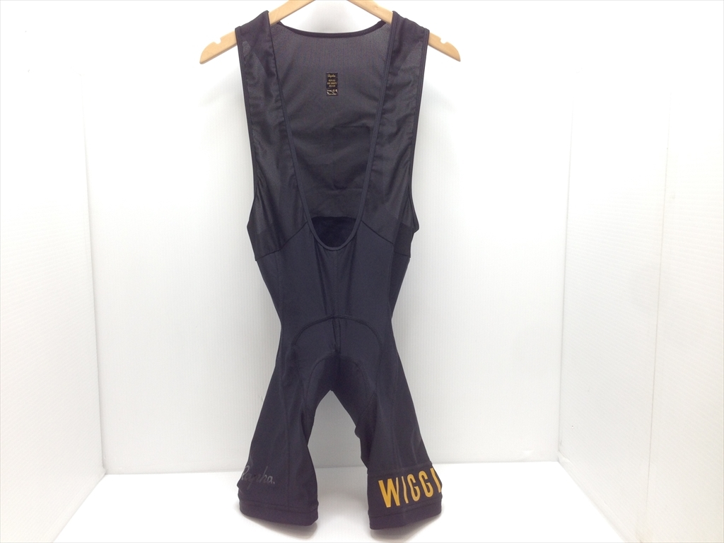 下松)Rapha ラファ ビブショーツ REPLICA BIB SHORTS WIGGINS Sky レプリカ Mサイズ 黒系 ◆★B230914R03B KJ14A_画像1