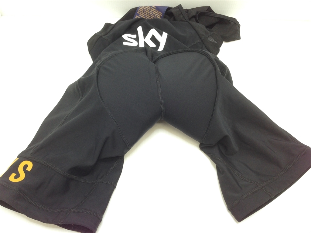 下松)Rapha ラファ ビブショーツ REPLICA BIB SHORTS WIGGINS Sky レプリカ Mサイズ 黒系 ◆★B230914R03B KJ14A_画像5