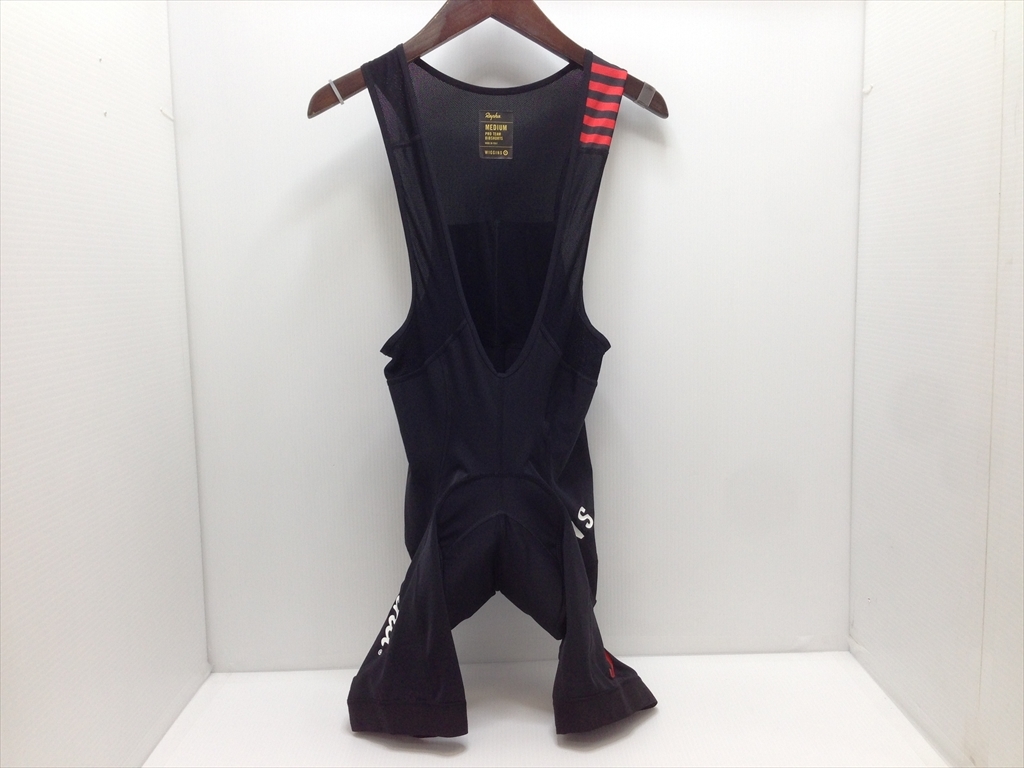 下松)Rapha ラファ ビブショーツ PRO TEAM BIBSHORTS WIGGINS Mサイズ 黒系 ◆★B230914R04B KJ14A