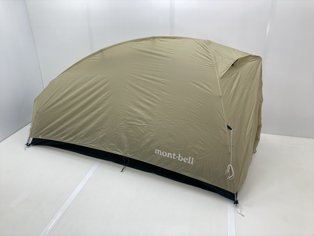 下松)mont-bell モンベル テント ムーンライト テント1 1122762 LTN 1人用 グラウンドシート付き 美品 ◆★J230919R02B KJ19A