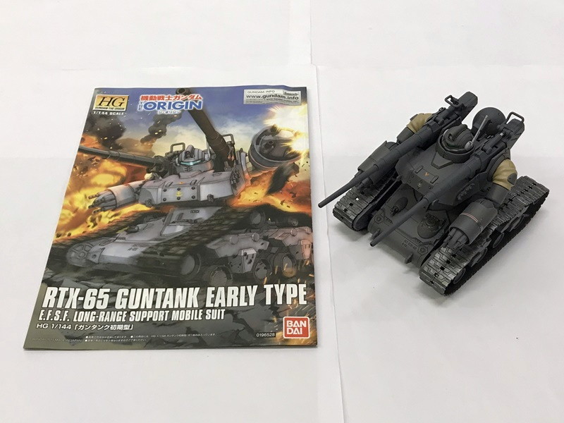  turtle ) Mobile Suit Gundam THE ORIGIN 1/144 HG RTX-65 GUNTANK EARLY TYPE plastic model final product box less . present condition goods *T2309034 KJ17B