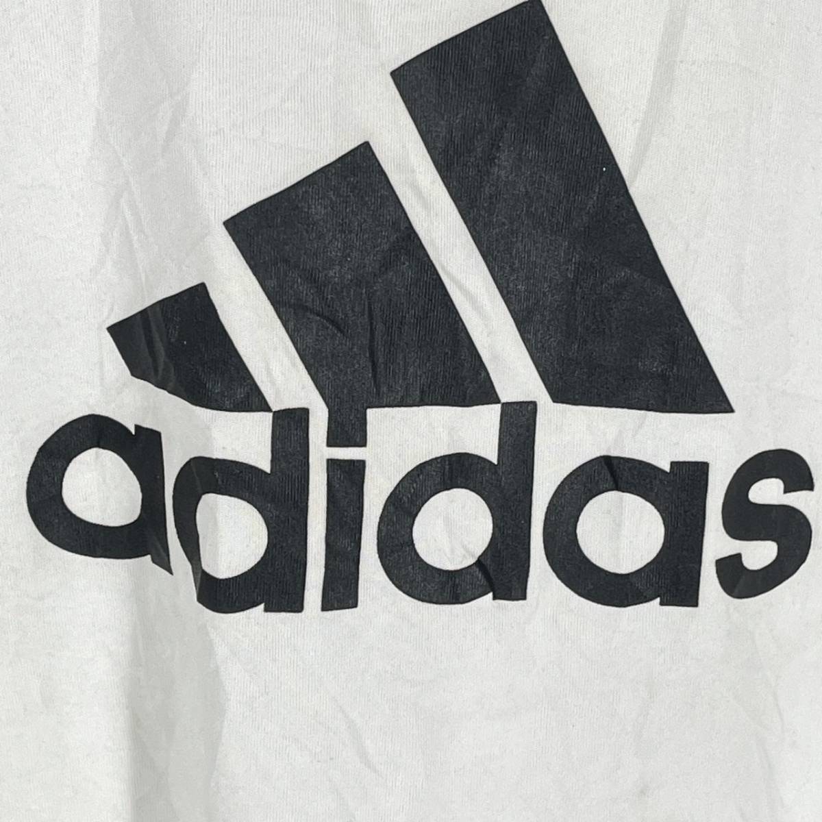 XL adidas アディダス キッズ Tシャツ ホワイト ブラック 長袖 リユース ultramto ts1167