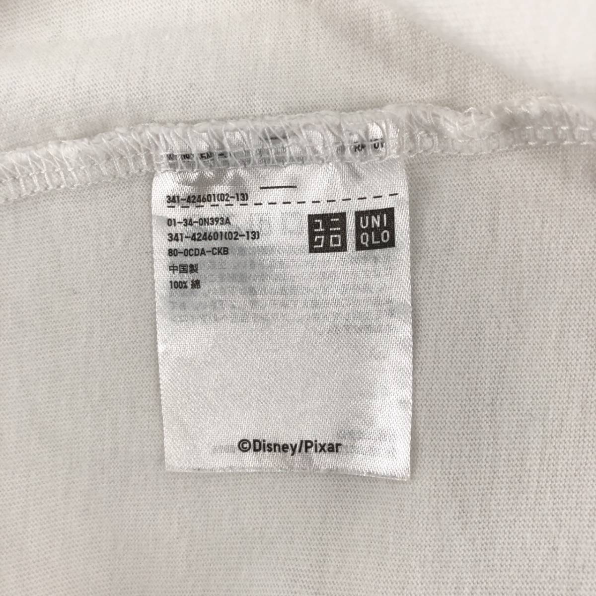 M UNIQLO ユニクロ Tシャツ ホワイト トイストーリー ウッディ バズライトイヤー 半袖 リユース ultramto ts1218_画像6