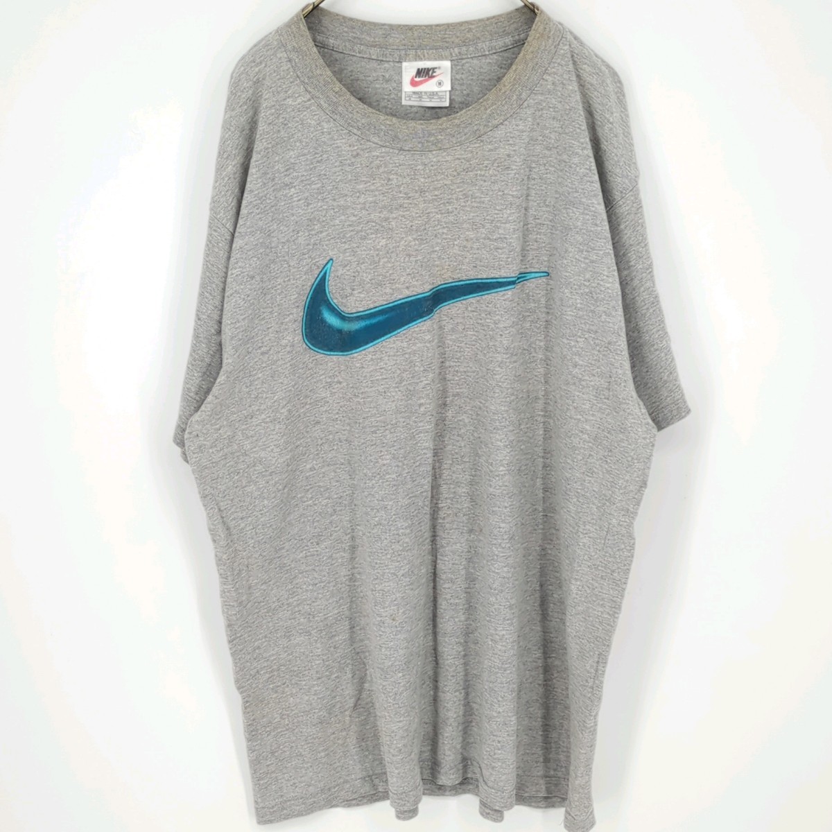 M 白タグ ナイキ NIKE USA製 Tシャツ グレー 半袖 ヴィンテージ リユース ultramto ts1251_画像1