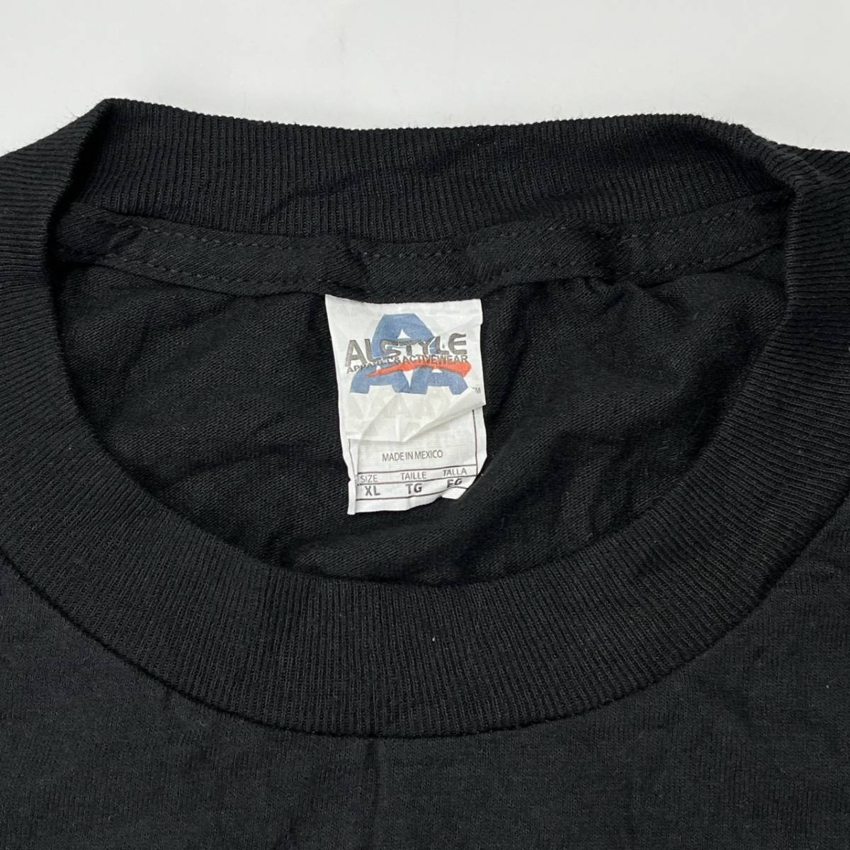 XL ALSTYLE Tシャツ ブラック バックプリント 半袖 リユース ultramto ts1368_画像3