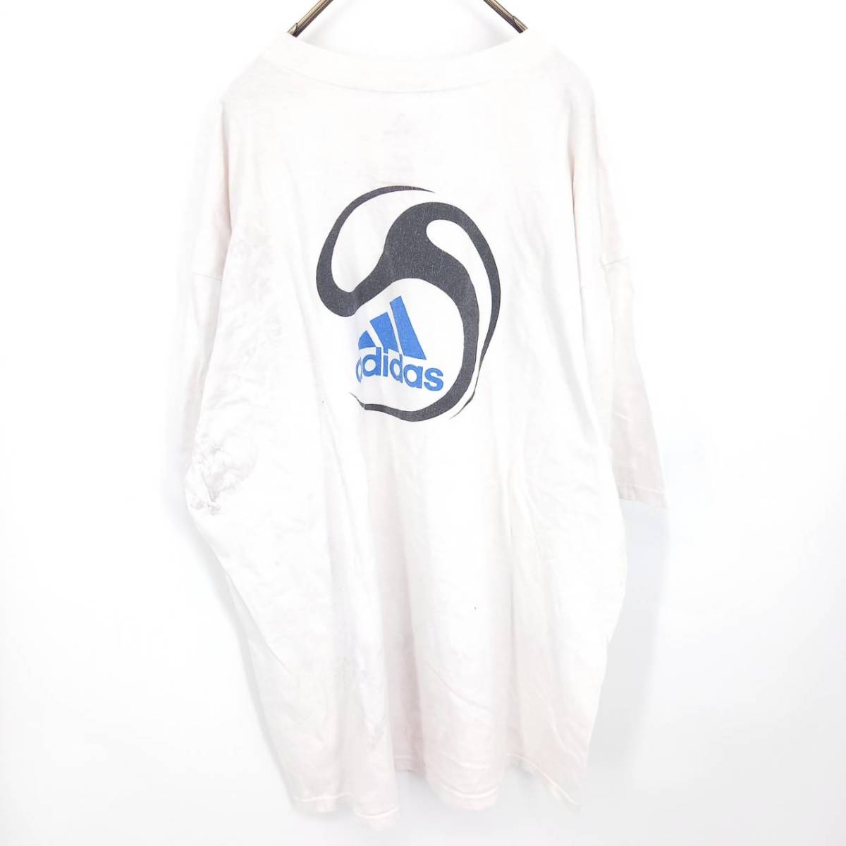 XL adidas Tシャツ ホワイト 半袖 リユース ultramto ts1401_画像2