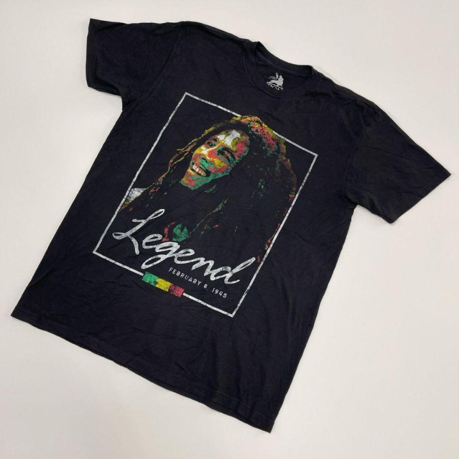 BOB MARLEY LEGEND ミュージックTシャツ バンドTシャツ L 黒 mts0313