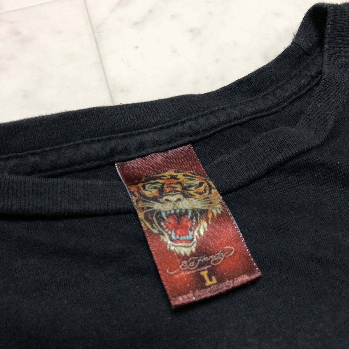 【送料360円】Ed Hardy エドハーディ 半袖Tシャツ 男性用 メンズ Lサイズ スカル CD301_画像3