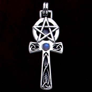 シルバー MM Celtic Knot Pentacle Ankh Reinbow