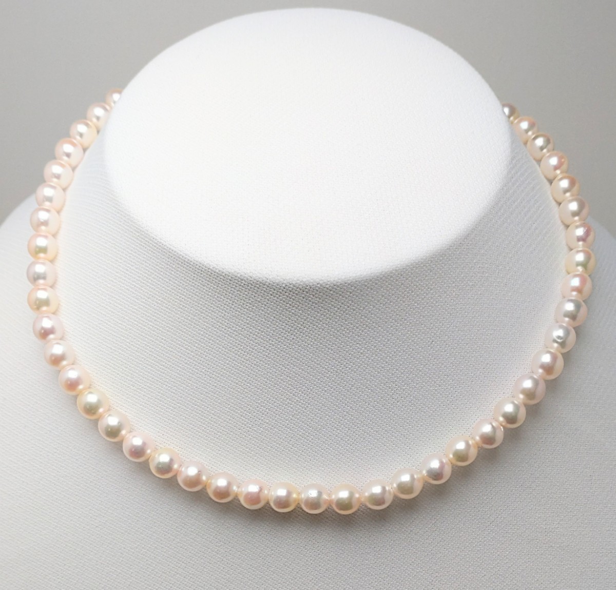 人気デザイナー 6.5-7.0mm アコヤ真珠 ∮真珠専門館∮ ネックレス 大特価（税込み価格） ケース付 保証書付 アコヤ真珠