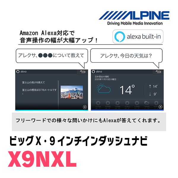 ジムニーシエラ(JB74W・H30/7～現在)専用　X9NXL+KTX-X9-JI-64 / 9インチナビ・BIG-Xセット(ALPINE正規販売店)_画像8