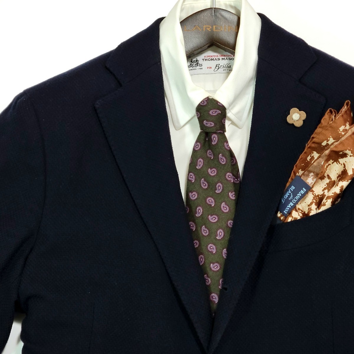[ превосходный товар ] примерно 2 десять тысяч иен ni ключ супер высококлассный кашемир 100% осень-зима nicky UNITED ARROWS специальный заказ сотрудничество галстук костюм tailored jacket Y рубашка .0