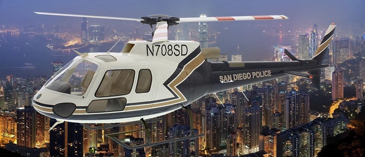 ☆1機限定新年目玉企画☆470 AS-350 ARF San Diego Police Supaer Scale ARF スケールボディ☆