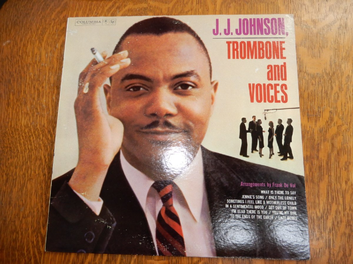 ☆本日目玉特別企画☆LP33☆J.J. JOHNSON TROMBONE AND VOICES☆Us Columbia CL1547、1960年☆6EYE,深溝、手書き刻印あり☆無傷できれい_画像1