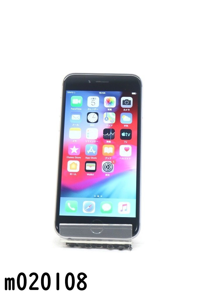 白ロム SoftBank SIMロックあり Apple iPhone6 64GB iOS12.5.7 Space Gray MG4F2J/A 初期化済 【m020108】_画像1