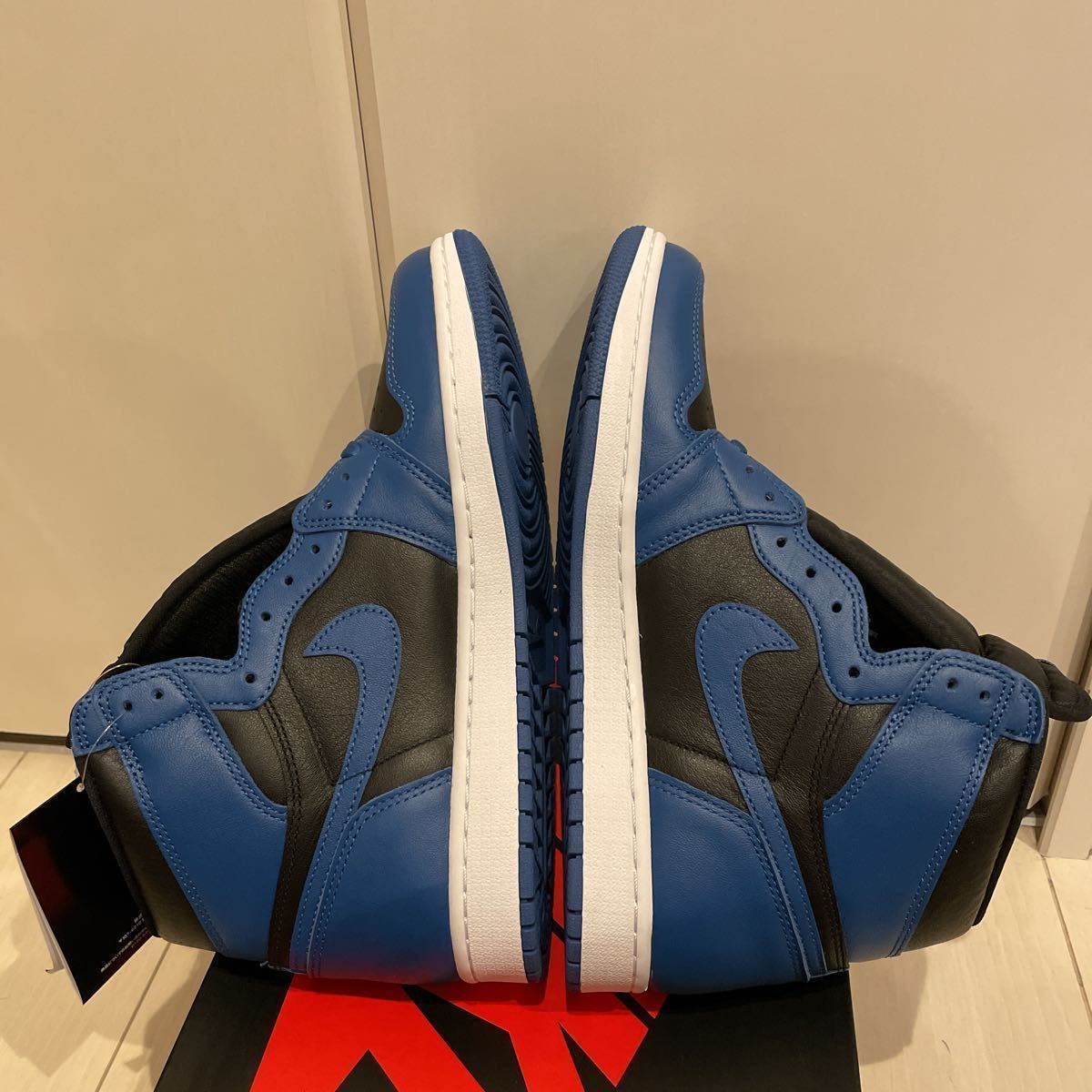 新品未使用28.0cm Nike Air Jordan 1 Retro High OG Dark Marina Blue ダークマリーナブルー AJ1 青　555088-404_画像4