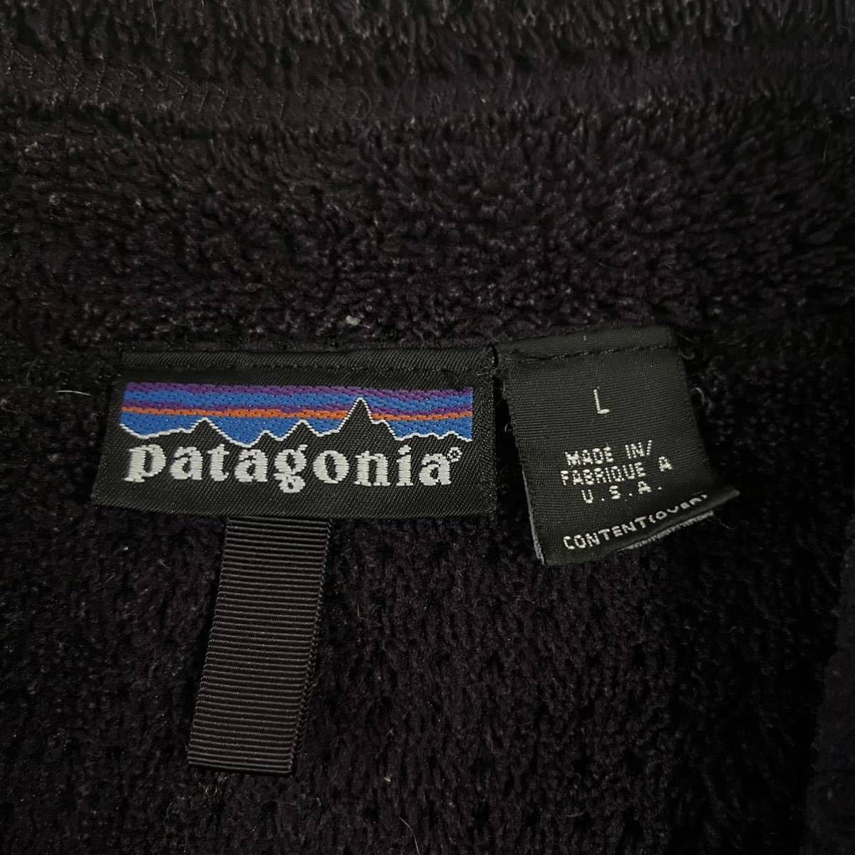 00s】patagonia(パタゴニア) R4 フリースジャケット L ブラック/黒