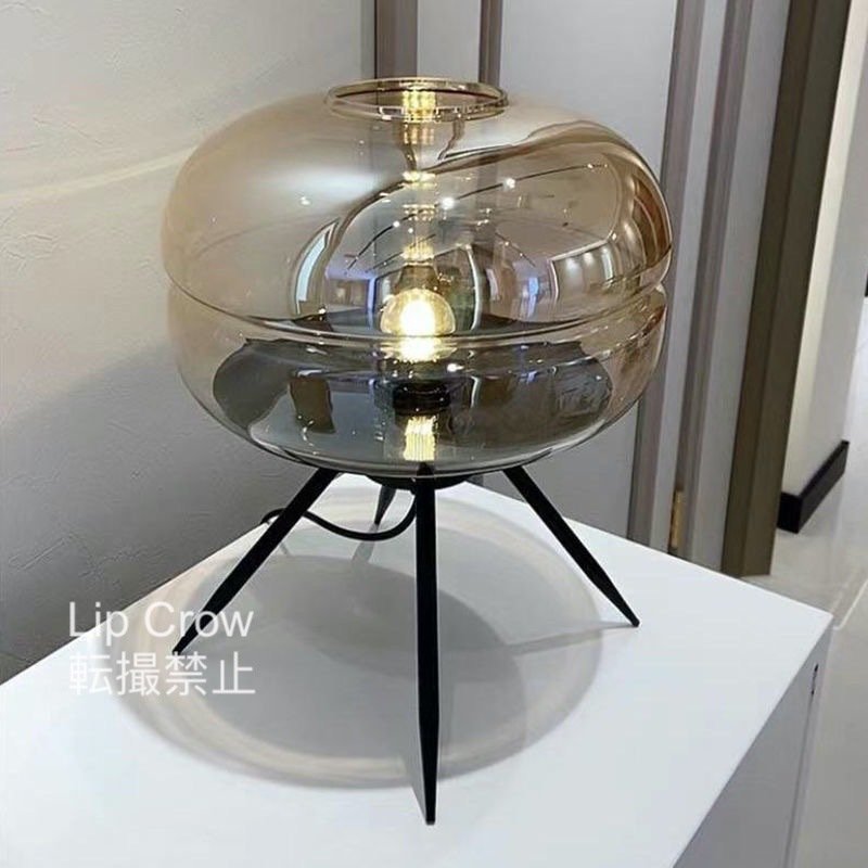 スタンドライト テーブルランプ ガラス ナイト モダン デザイナーズ 北欧 ベッドルーム 3色 クリエイティブ インテリア
