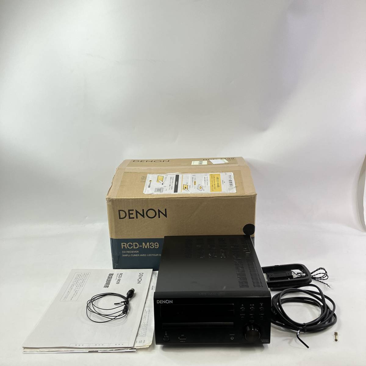 逆輸入 Denon CDレシーバー RCD-M39-K ブラック iPod対応 DENON