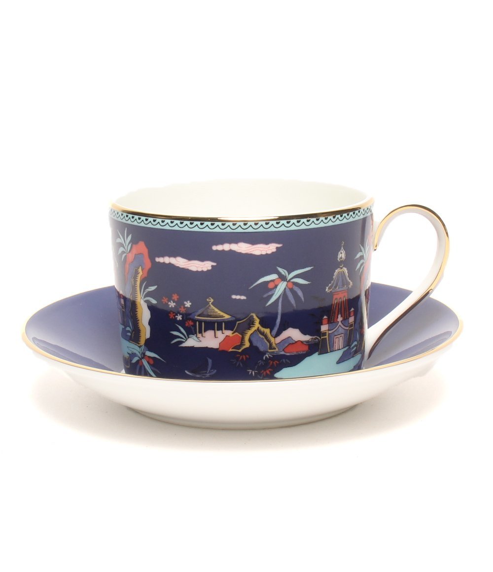 美品 ウェッジウッド カップ＆ソーサー ブルーパゴダ BLUE PAGODA WEDGWOOD [0304]_画像2