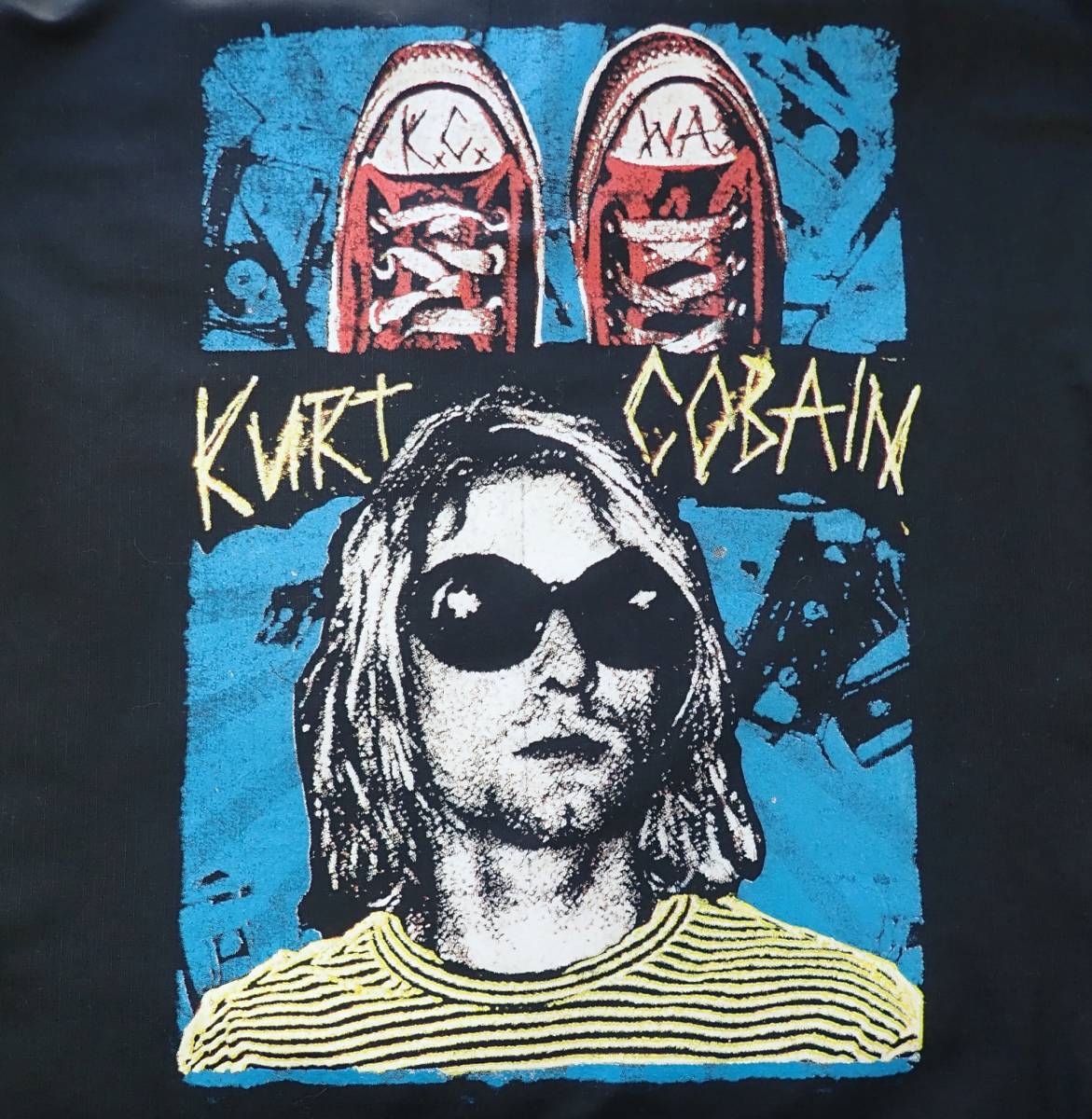 5032/美品 RED KAP 半袖ワークシャツ XL●洗濯プレス済●ネコポス可●星条旗ワッペン プリント KURT COBAIN レッドキャップ 古着_画像8