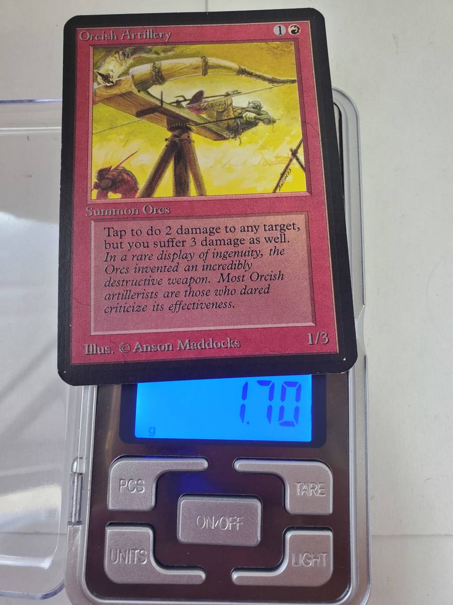 α ○MTG○ オーク弩弓隊 アルファ Artillery(英語 Orcish α ○MTG○ オーク弩弓隊 アルファ Artillery(英語 Orcish