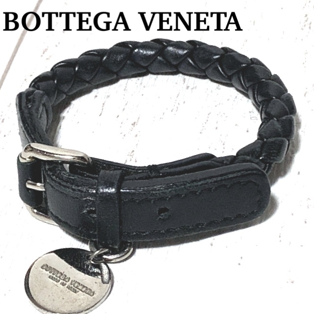 海外限定】 ボッテガヴェネタ レザーブレスレット/BOTTEGA イントレ