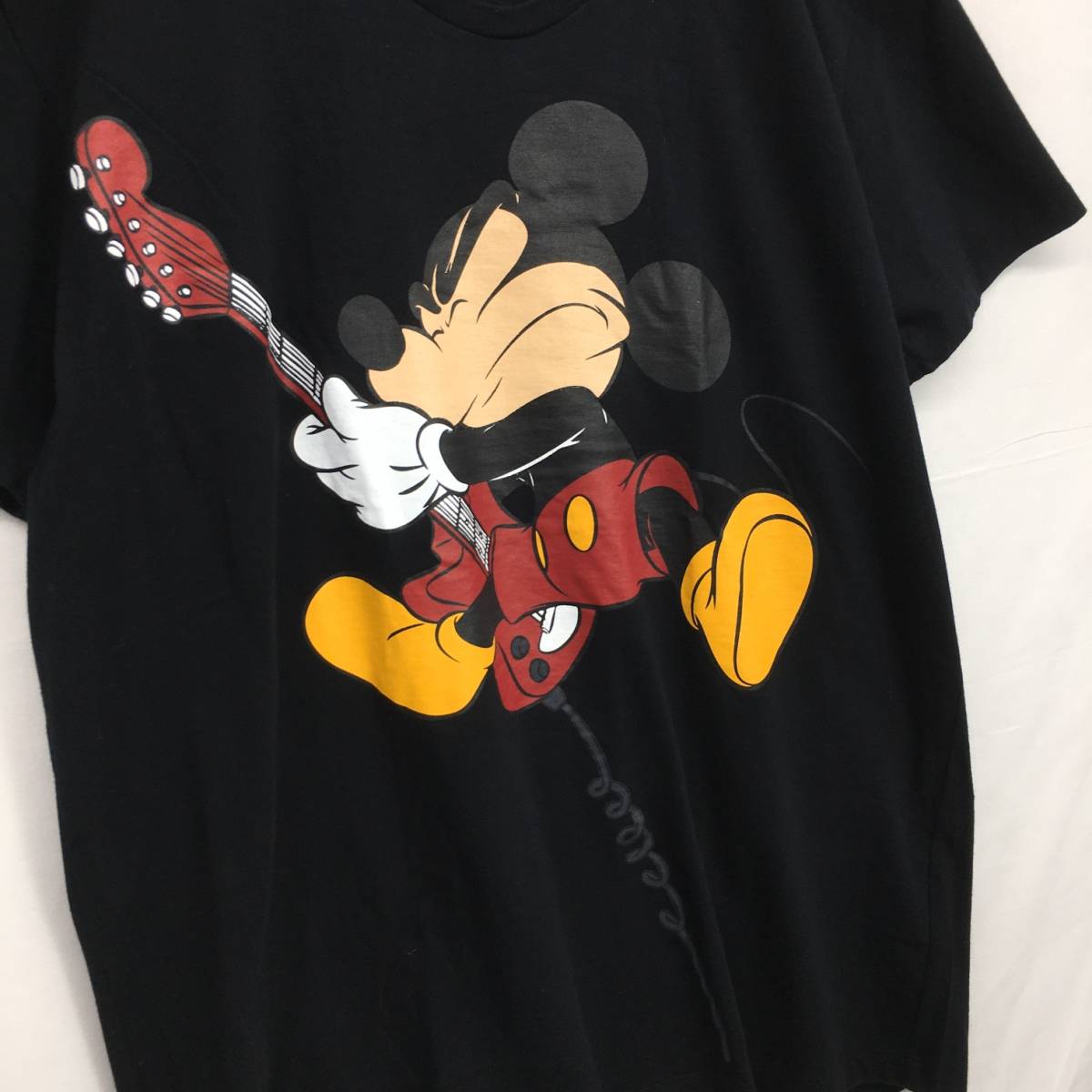 HZ9804★GB SKINS / T.M.REVOLUTION / CLOUD NINE : Disney ミッキーマウスプリントTシャツ★黒の画像2