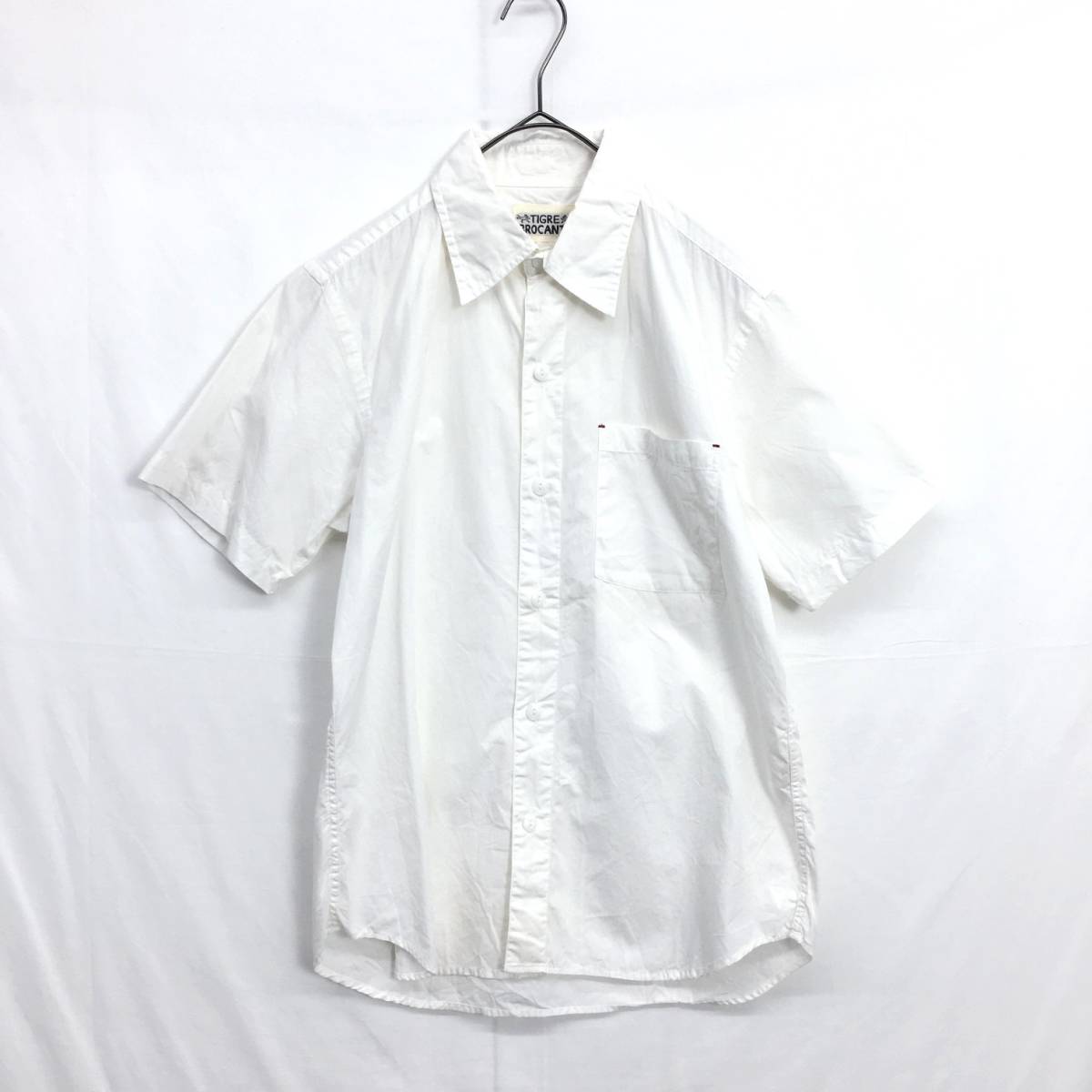 HZ9833*TIGRE BROCANTE : рубашка с коротким рукавом *XS* белый tigrubro can te небо пустой круг 