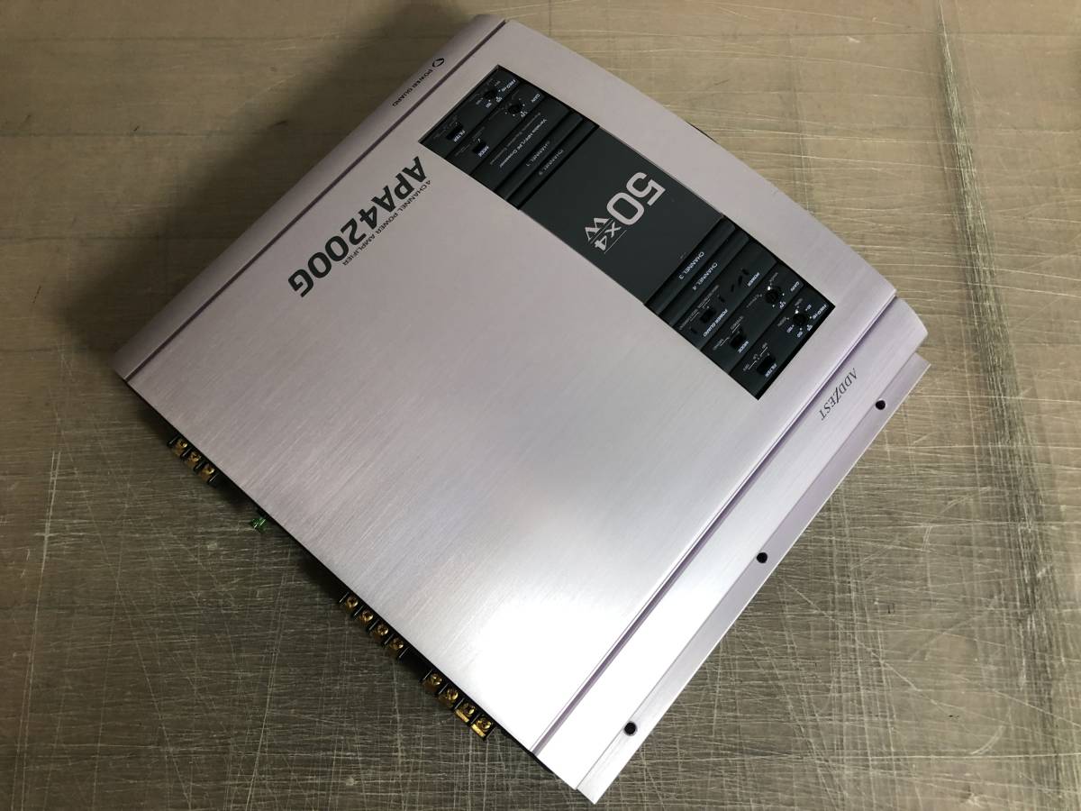 保証有り 動作OK アゼスト ADDZEST 4CH アンプ APA4200G 名機 保証有り 動作OK アゼスト ADDZEST 4CH アンプ APA4200G 名機