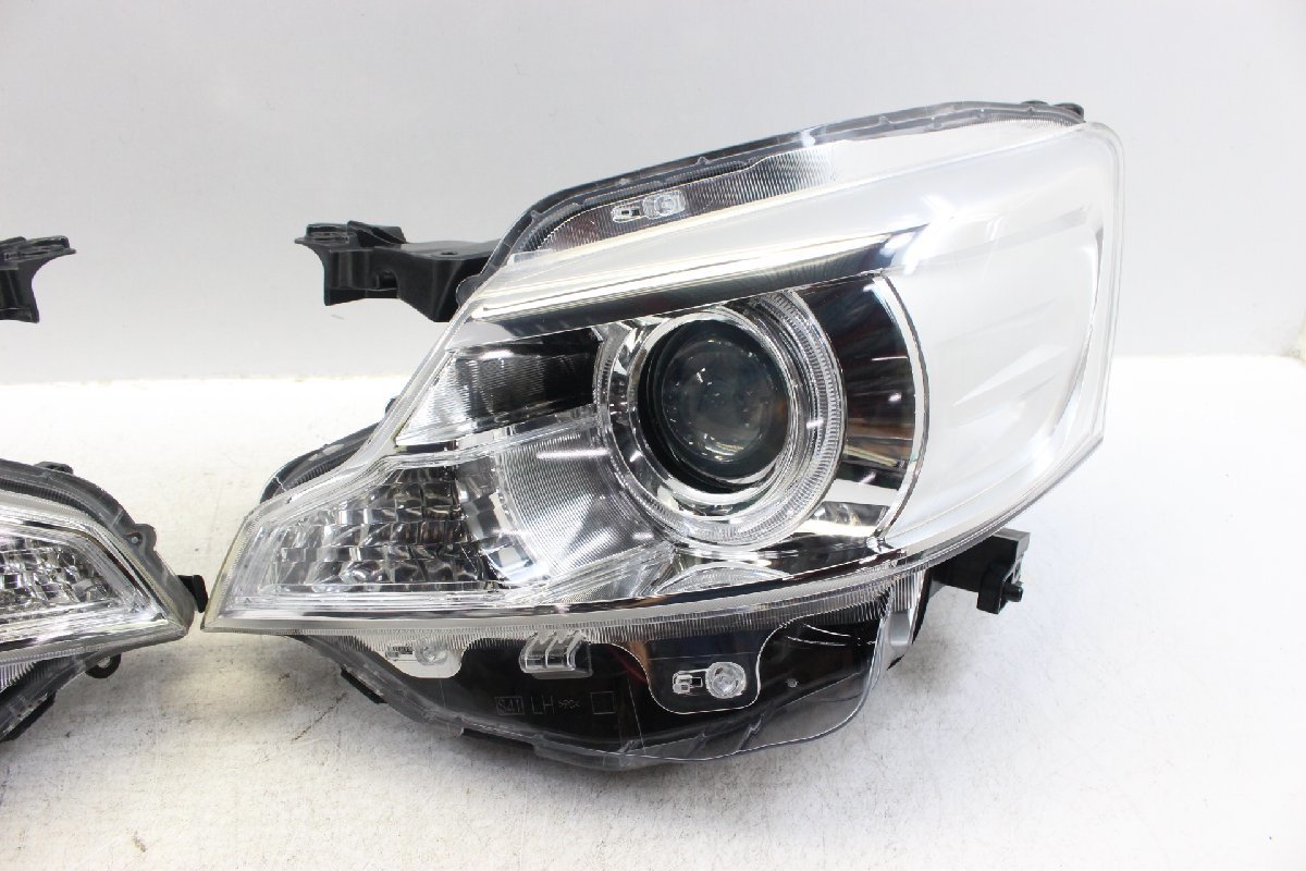 美品/破損無　スペーシア　MK32S　前期　ヘッドライト　左右　セット　キセノン　HID　レベ付　イチコー　1872　打刻N6　299377-299378_画像2