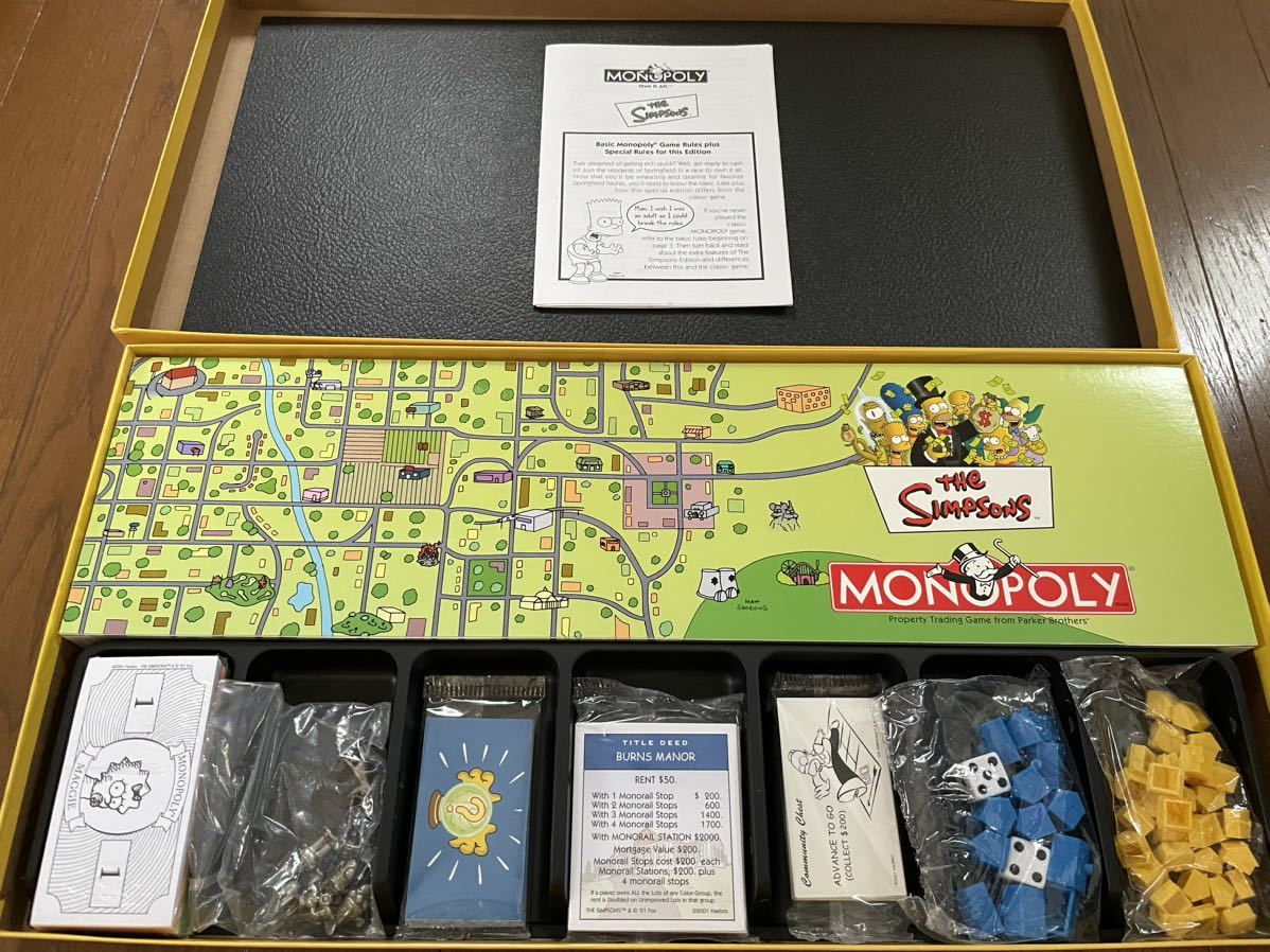 ☆貴重 大型 新品 英語版モノポリー シンプソンズ (MONOPOLY the Simpsons) 英語学習とインテリアにも！☆_画像3