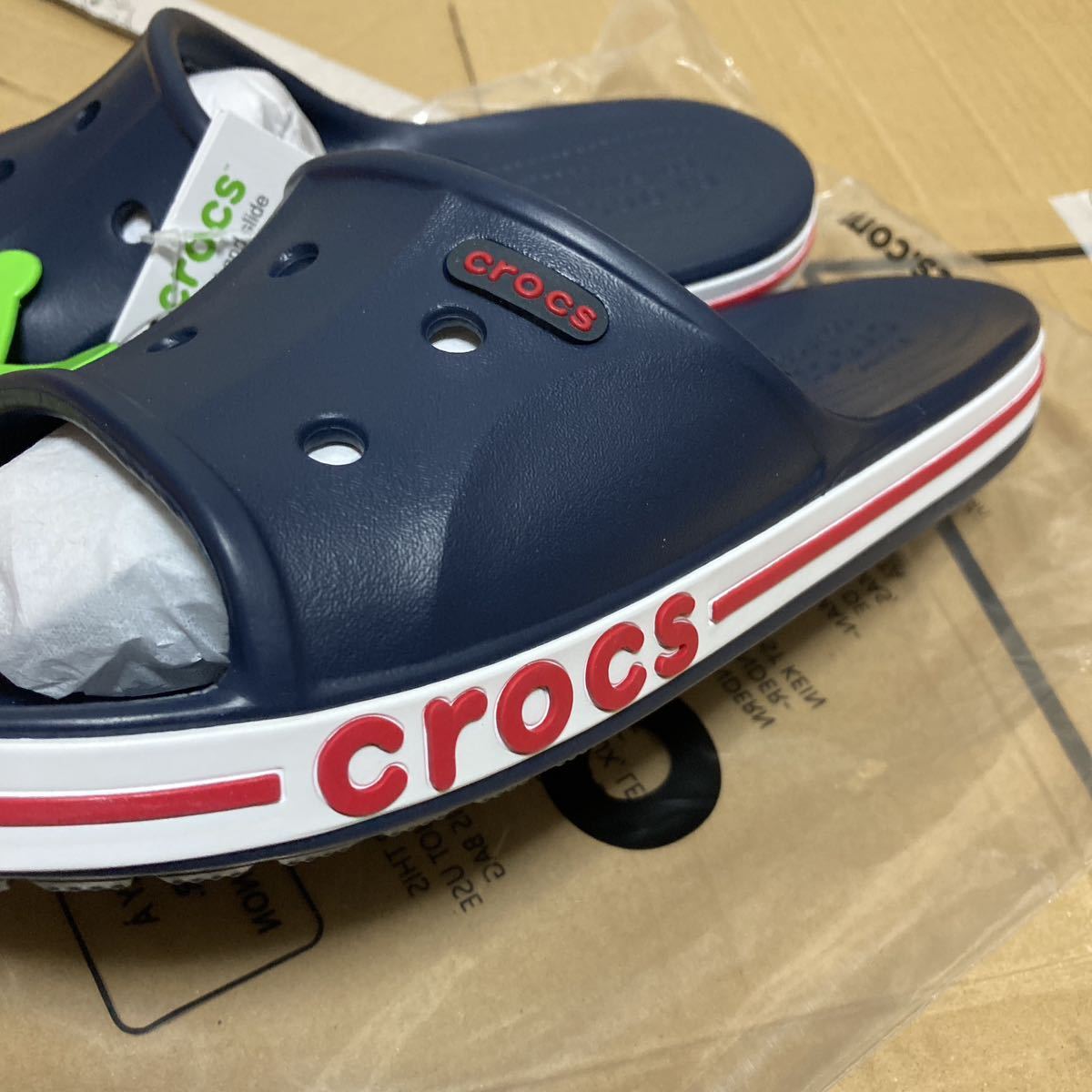 即決価格【25cm】バヤバンド スライド BAYABAND SLIDE CROCS カラー: Navy / Pepper ネイビーペッパー 送料510円～_画像6