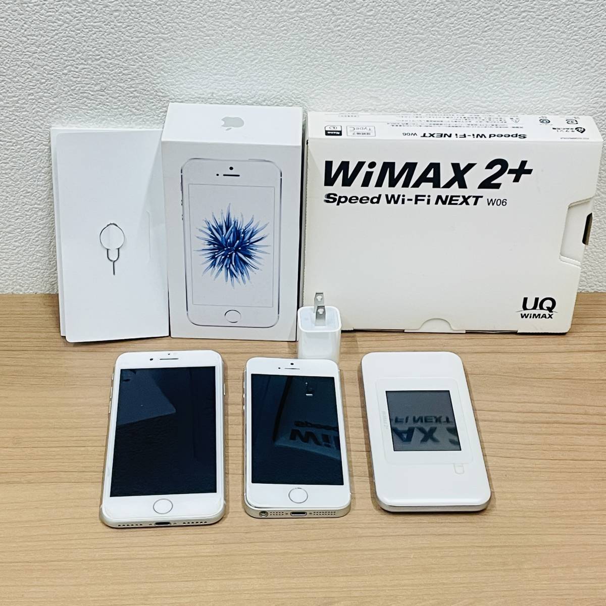 ○【ジャンク品】iPhone アイフォン ２台 WiMAX 1台おまとめ iPhone SE