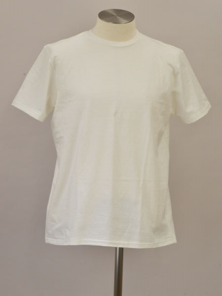 ヤエカ STOCK YAECA 32023 コットン Tシャツ/カットソー 半袖 Lサイズ オフホワイト(OFF WHITE) メンズ j_p F-S4394の画像1