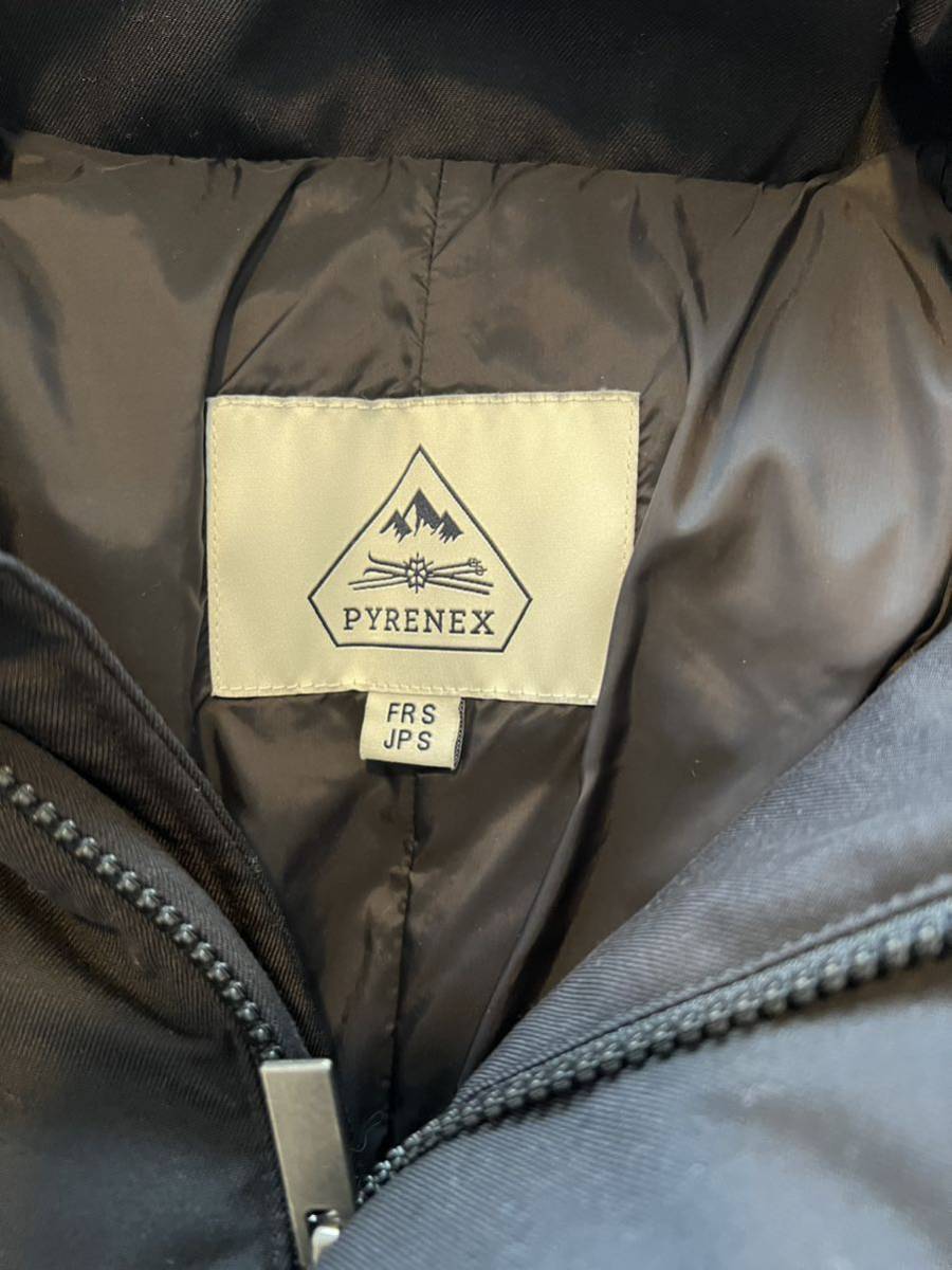 通販 PYRENEX ピレネックス S ブラック フーデッドダウンジャケット