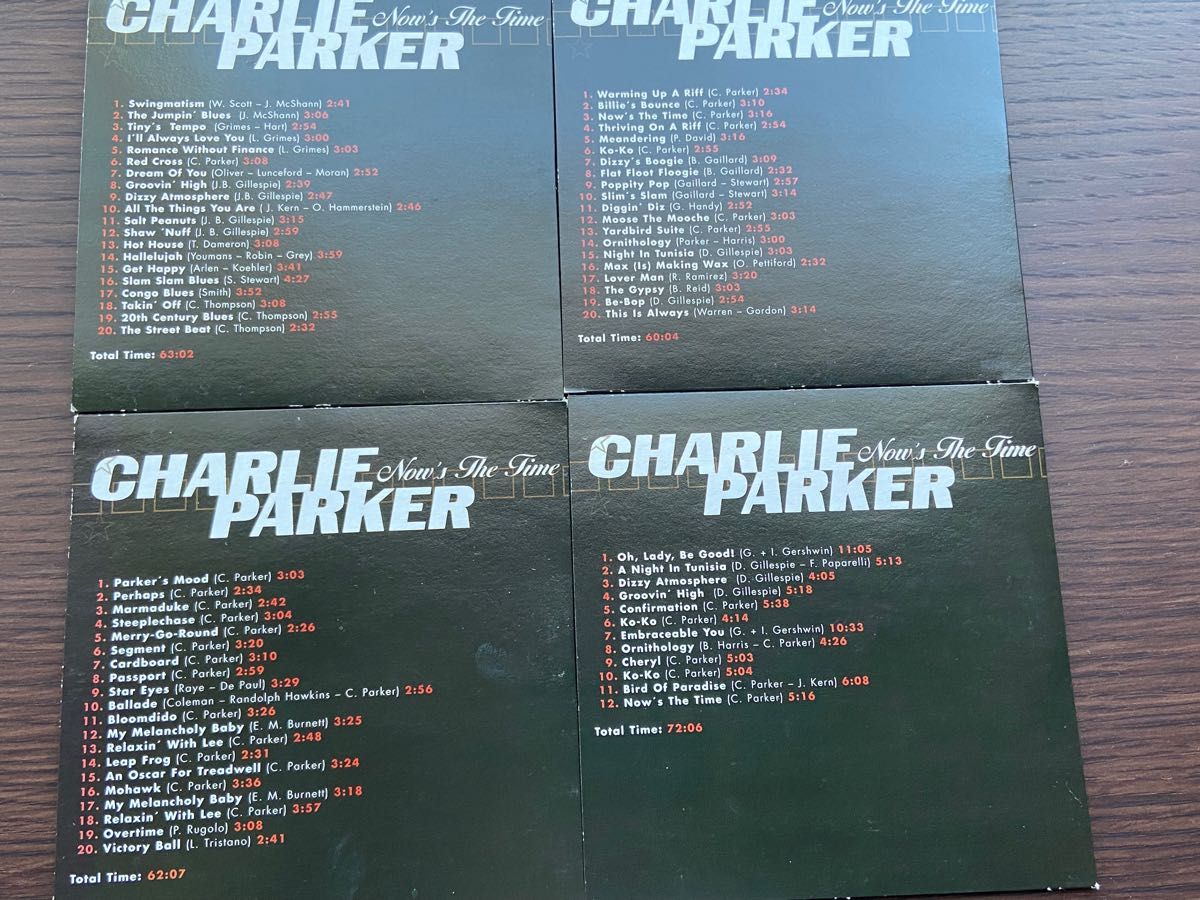 中古CD チャーリーパーカー「ナウズ・ザ・タイム」8枚組