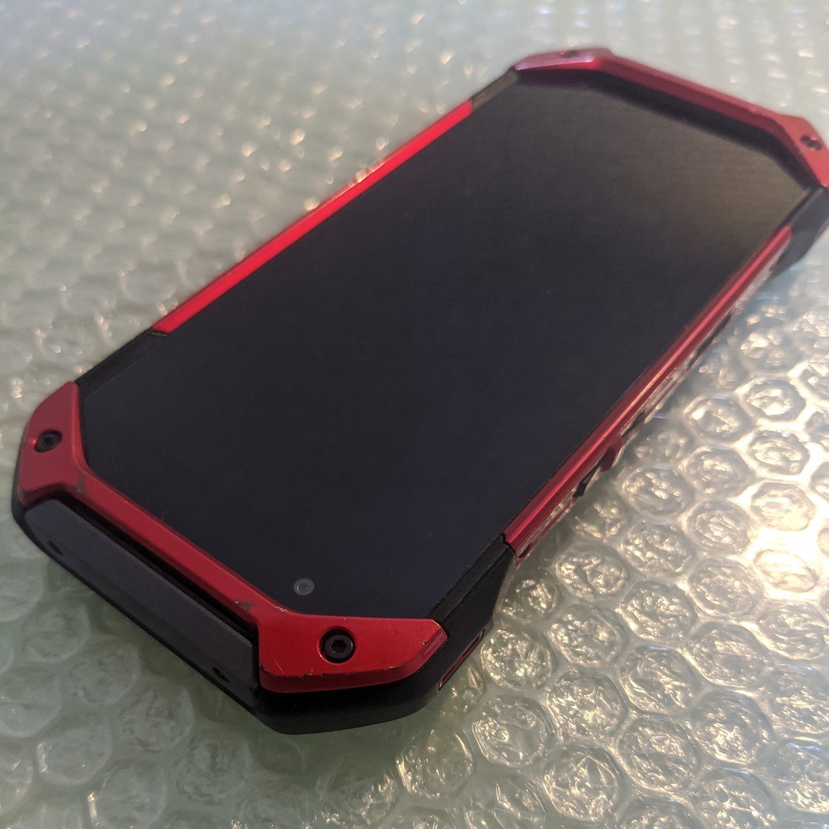 国内発送】 京セラ simフリー au レッド KYG01 5G TORQUE Android