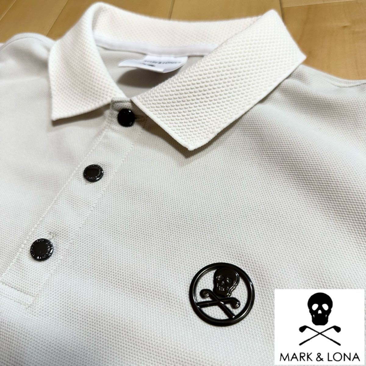 マークアンドロナ48( L)★ポロシャツ サイズL ドライ ストレッチ 高級ゴルフブランド 美品