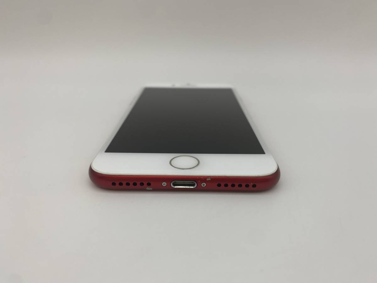 豪華 iPhone7 7-163 レッド/シムフリー/純正バッテリー90%/新品おまけ
