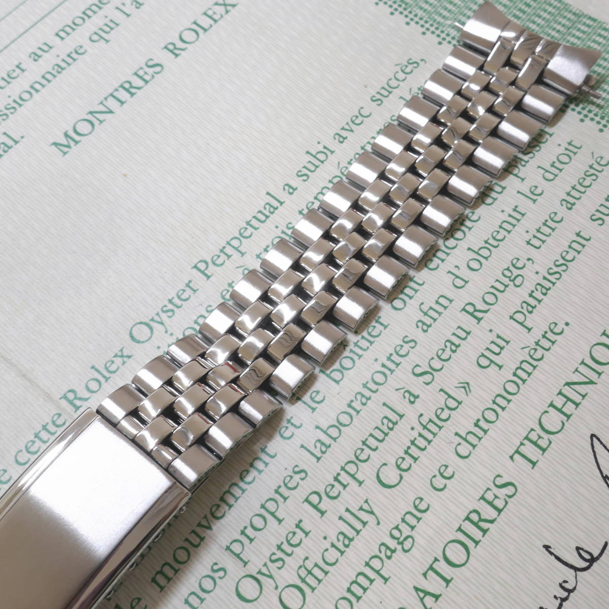 極美品 ROLEX純正ブレス 巻ブレス 希少 デベソバックル ラグ20mm 6251H