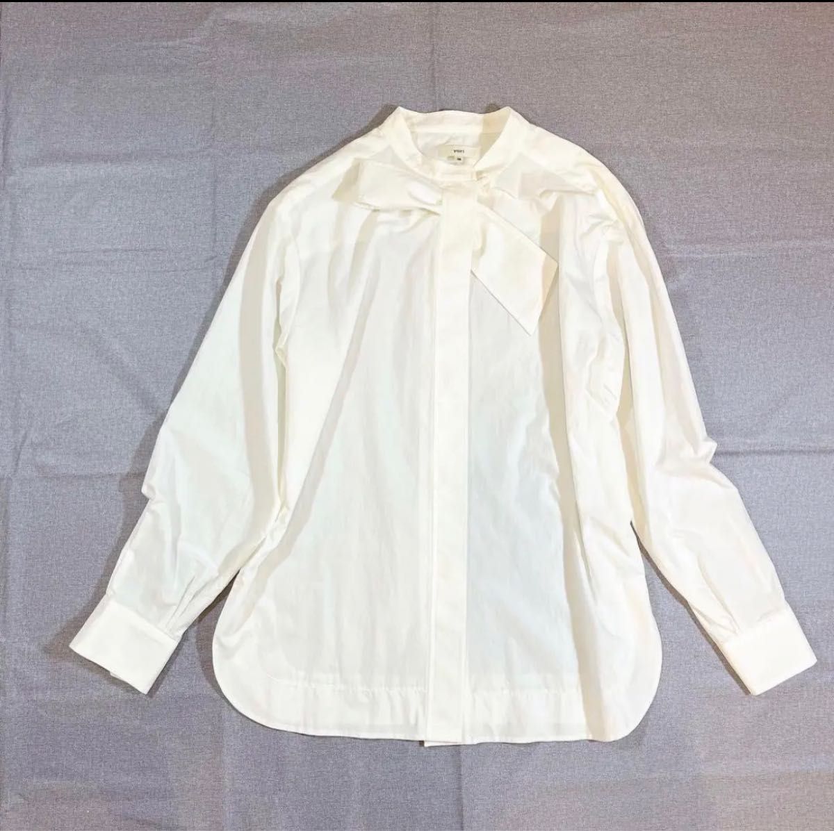 yori ボウタイブラウス ホワイト スタンドネック 上品|Yahoo yori ボウタイブラウス ホワイト スタンドネック 上品|Yahoo
