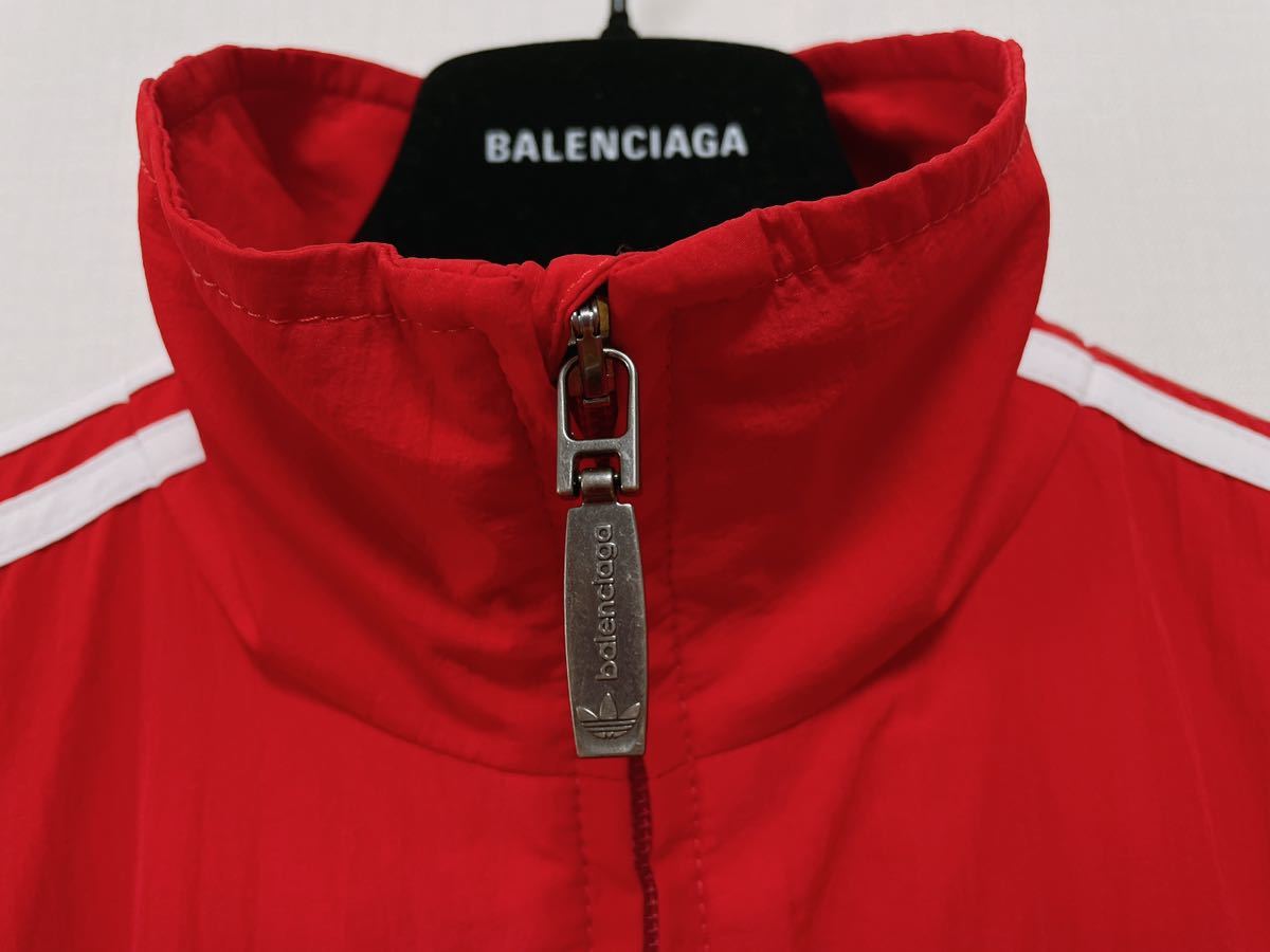 美品 2023 BALENCIAGA adidas バレンシアガ アディダス トラックジャケット tracksuit 赤 レッド サイズ1