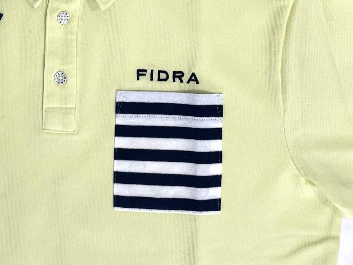 FIDRA フィドラ FDA0307PY メンズ Mサイズ ポロシャツ ペールイエロー 黄色 ゴルフウエア GolfWearShirt 多機能 胸ポケット 新品 送料無料_画像4