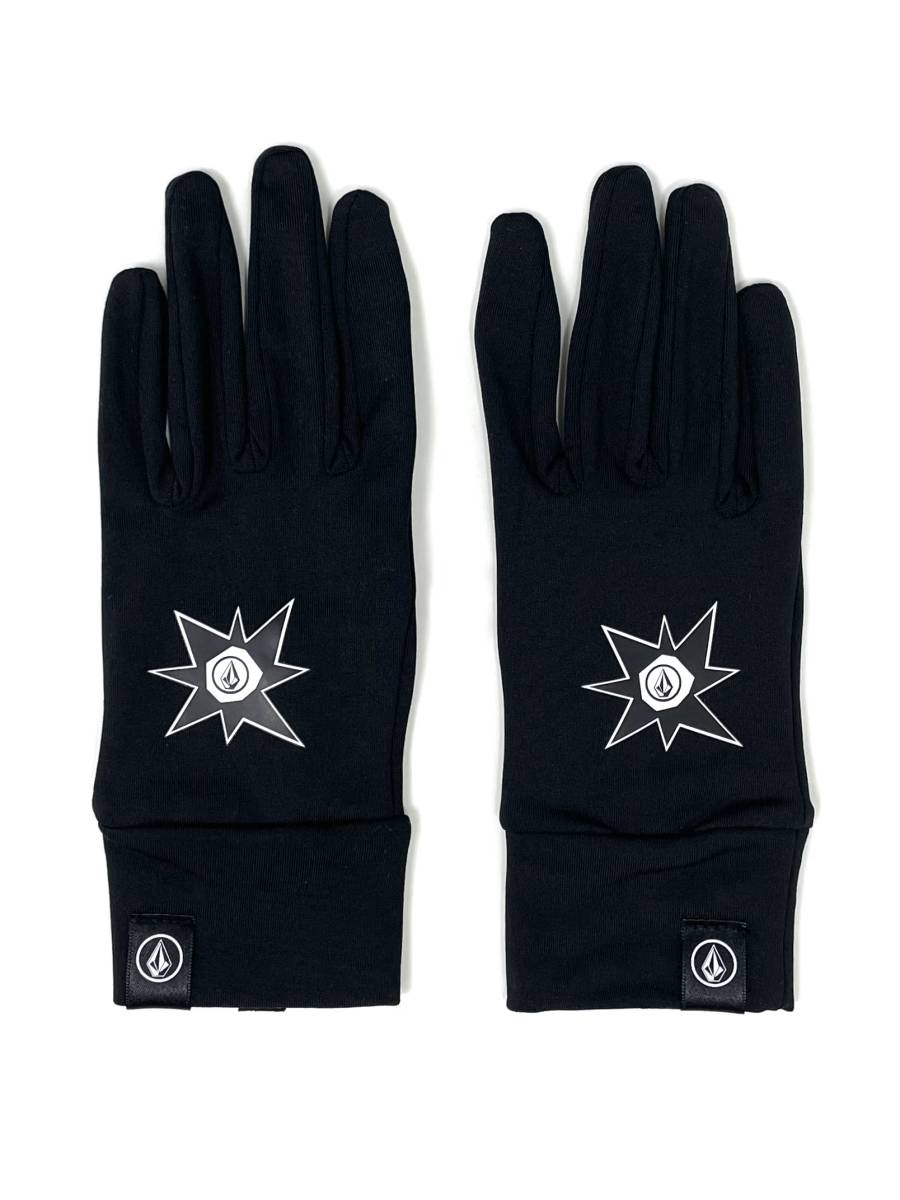 VOLCOM ボルコム J68524JABLK① メンズMサイズ インナーグローブ InnerGlove ブラック色 手袋 スノボ 防寒具 ヴォルコム 新品即決 送料無料_画像3