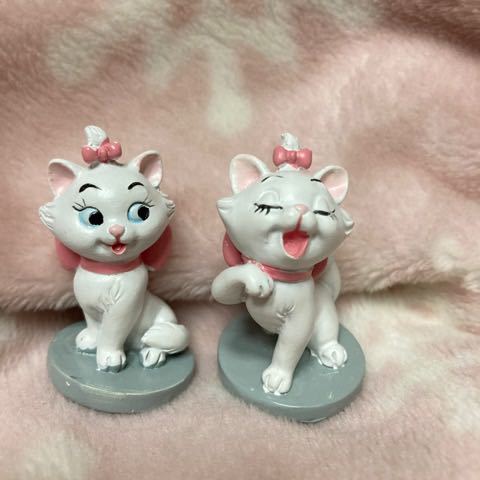 2種セット ディズニー マリー 未使用 フィギュア 人形 Disney ドール ミニ 韓国 Marie おしゃれキャット cat